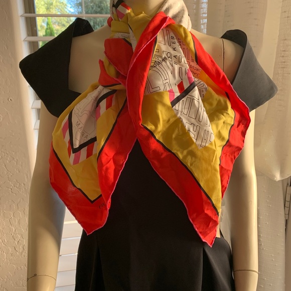 Burberry Multi London Map Silk Square Scarf/Wrap - Picture 1 of 14